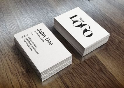 Realistic Business Card Mock-Up