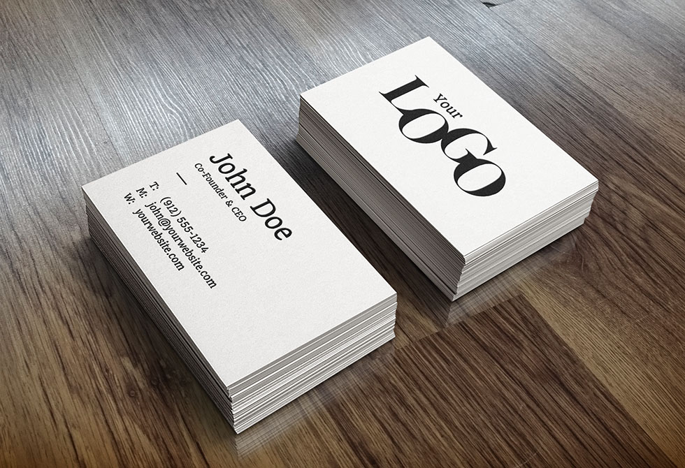 Realistic Business Card Mock-Up