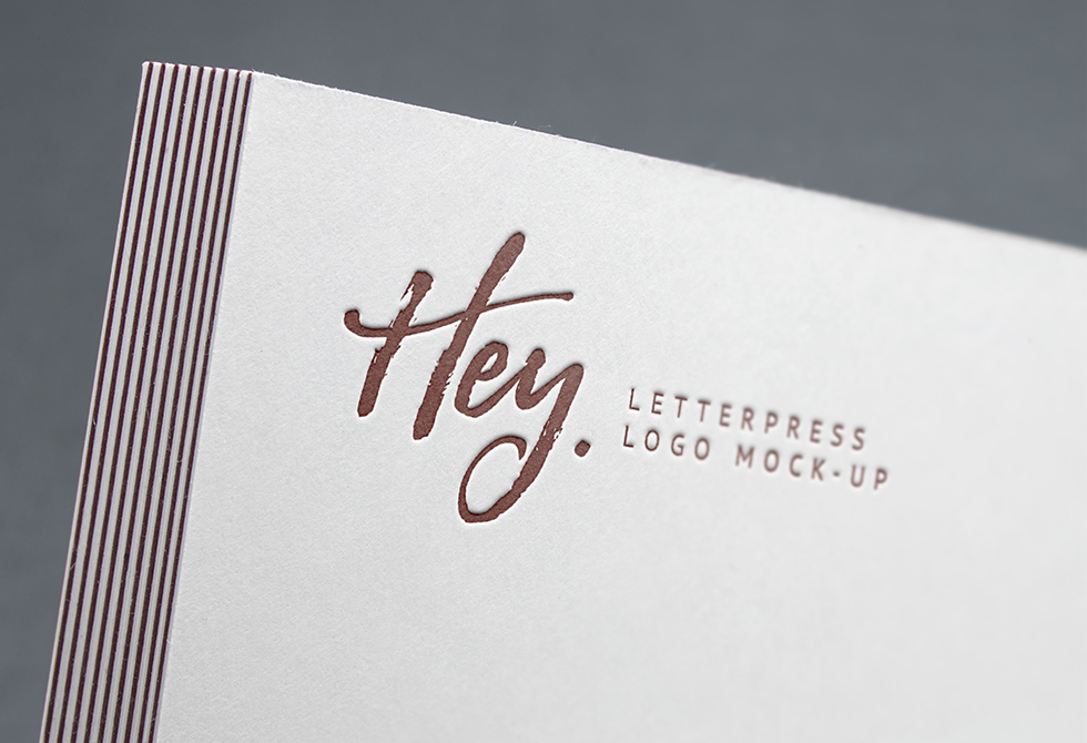 Leterpress mockup