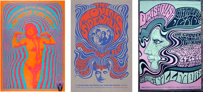 Стиль графического дизайна Psychedelic