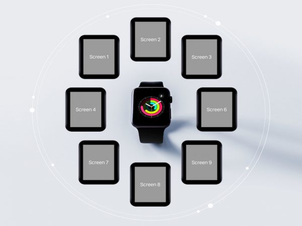 Мокап приложение Apple Watch