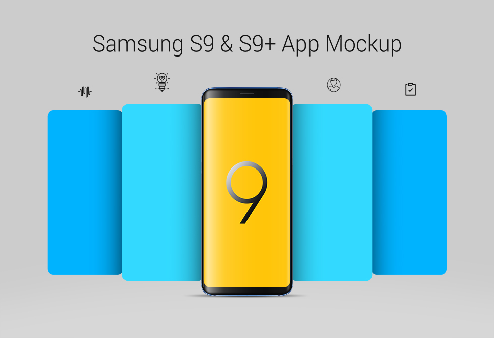 Мокап Samsung Galaxy S9 и S9