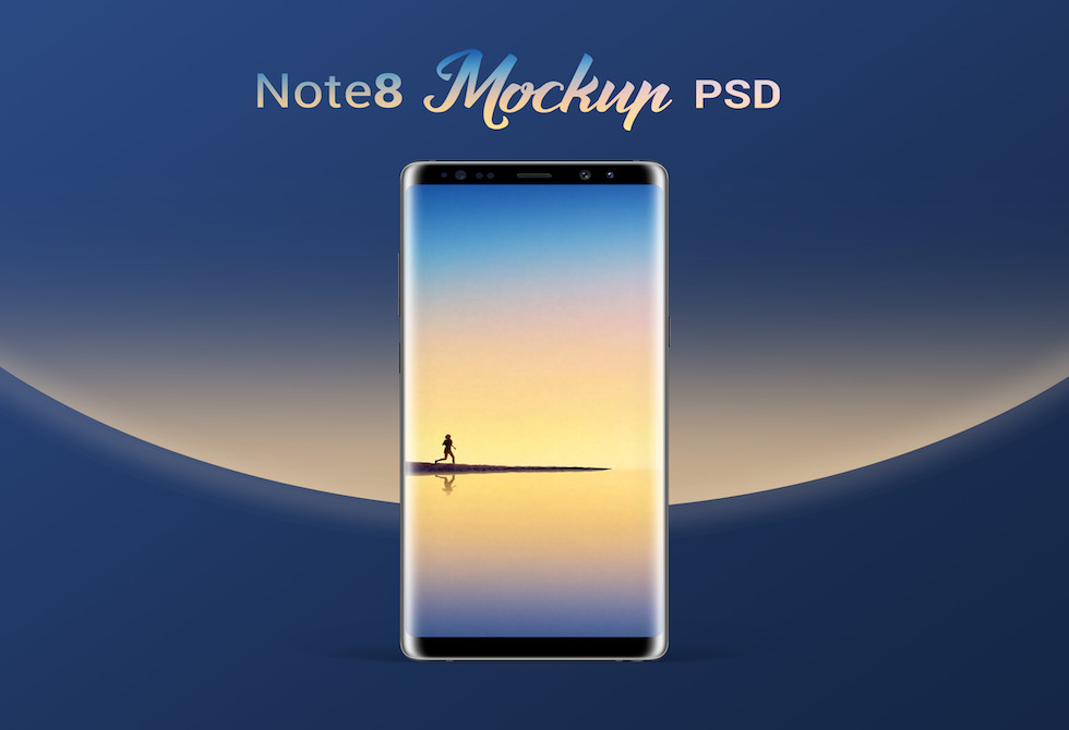 Мокап Samsung Galaxy Note 8 Phone PSD