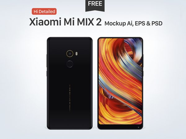 Мокап Xiaomi Mi MIX 2