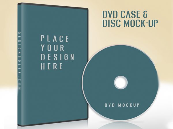 Мокап CD / DVD чехол и обложка диска