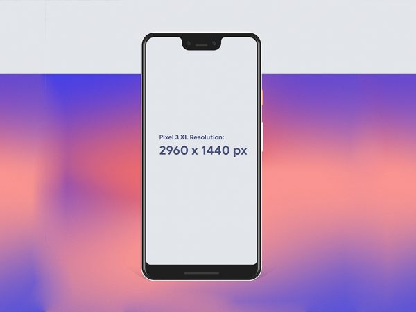 Мокап Pixel 3 XL