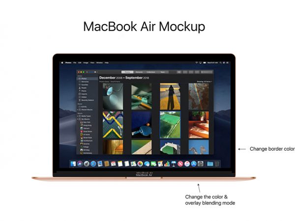 Мокап MacBook Air