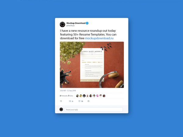 Мокап Twitter