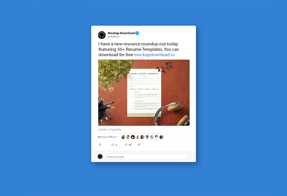 Мокап Twitter