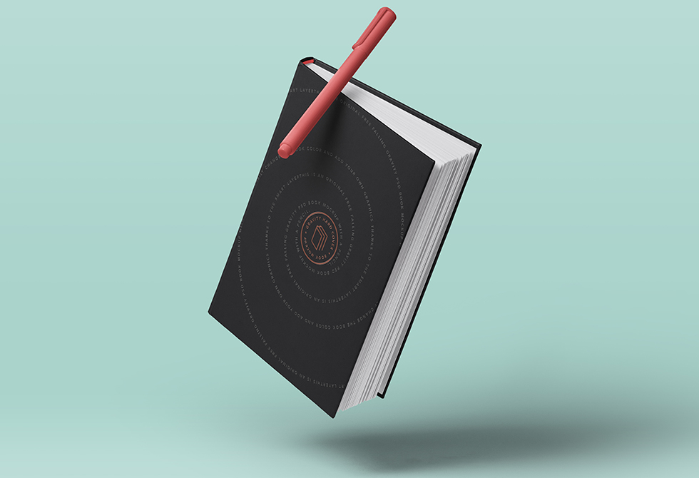 Мокап гравитационной книги