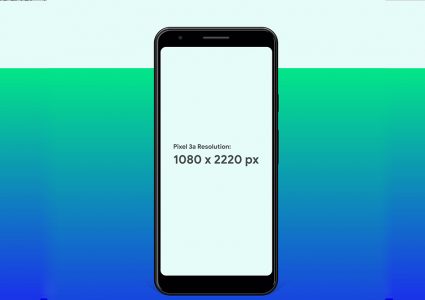 Мокап Google Pixel 3a & Pixel 3a XL