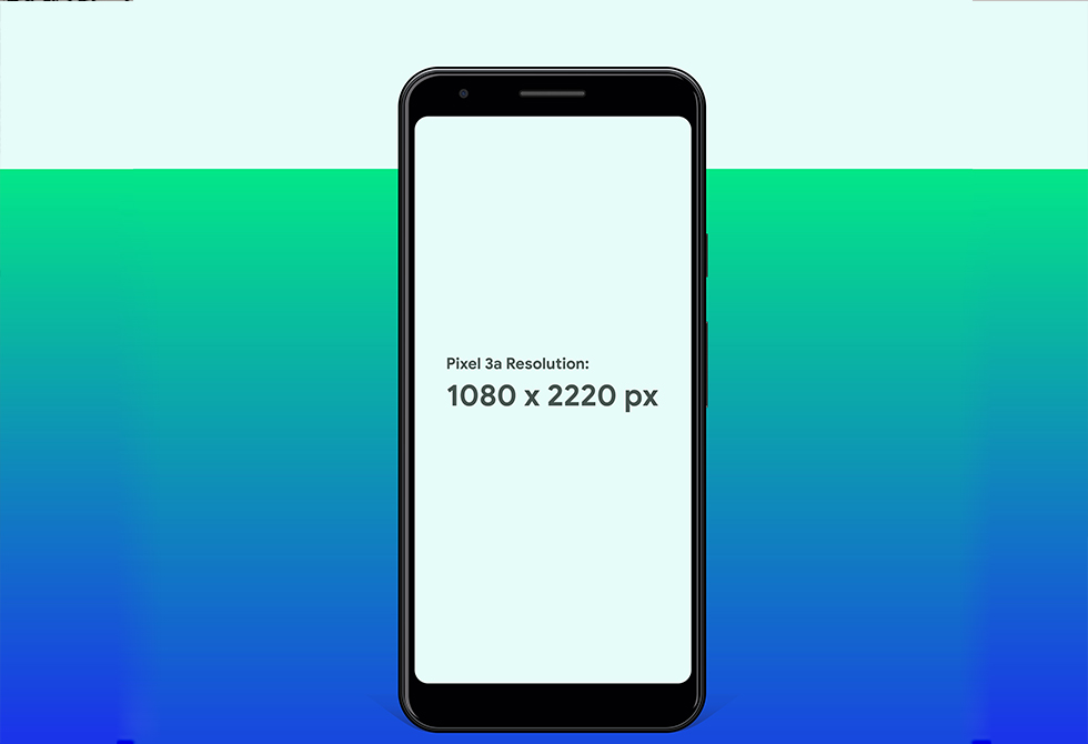 Мокап Google Pixel 3a & Pixel 3a XL